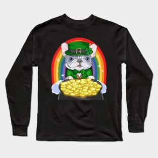 French Bulldog Leprechaun St Patricks Day Long Sleeve T-Shirt